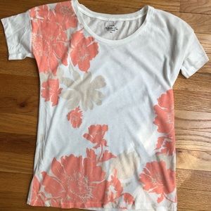 White floral t-shirt from J.Crew